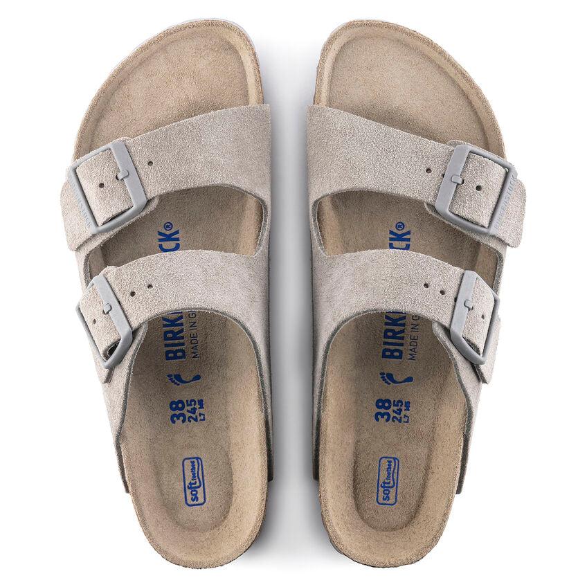 Birkenstock Arizona Plantilla Blanda Ante Stone Coin - ECRU