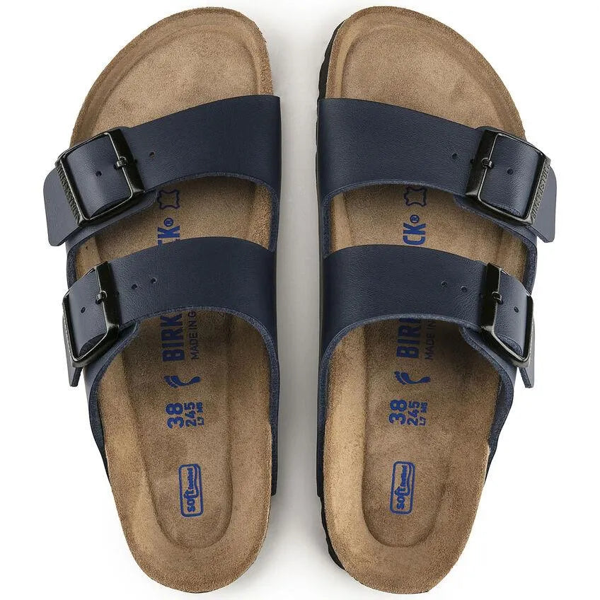 Birkenstock Arizona Plantilla blanda Birko-Flor Azul - ECRU