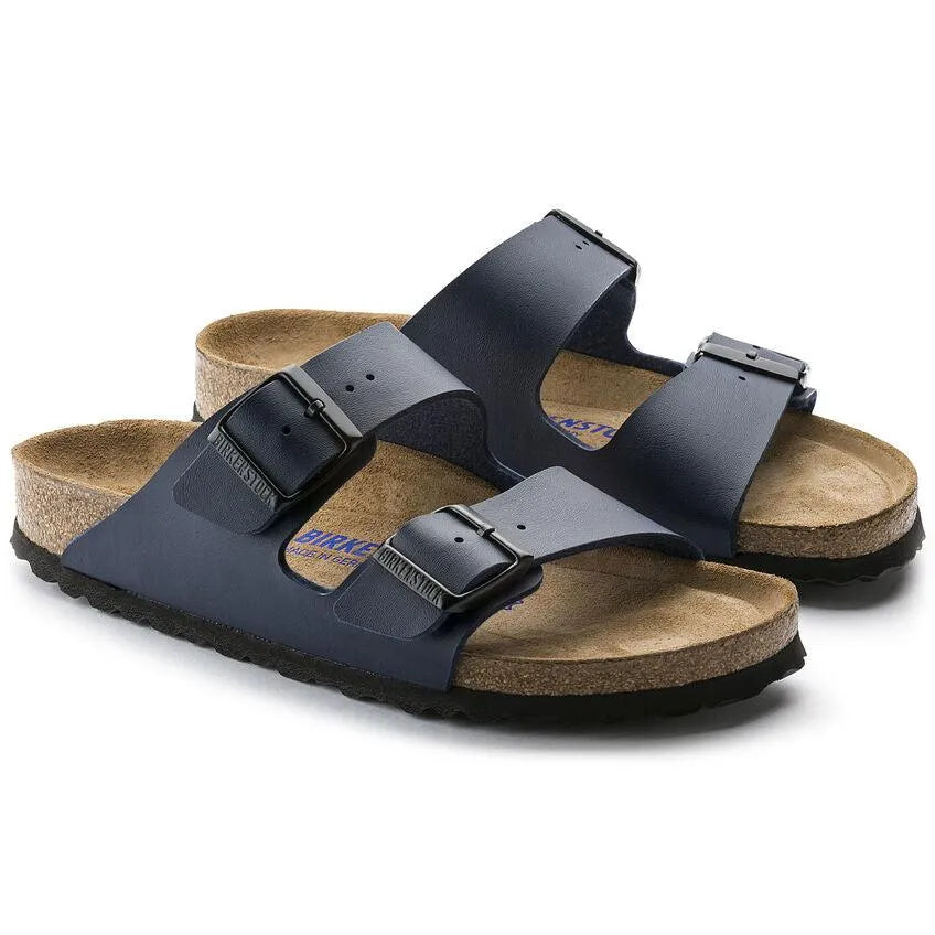 Birkenstock Arizona Plantilla blanda Birko-Flor Azul - ECRU