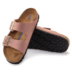 Birkenstock Arizona Plantilla Blanda Piel nubuc Old Rose - ECRU
