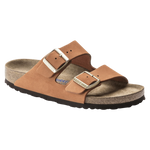 Birkenstock Arizona Plantilla blanda Piel nubuc Pecan - ECRU