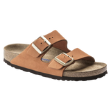 Birkenstock Arizona Plantilla blanda Piel nubuc Pecan - ECRU
