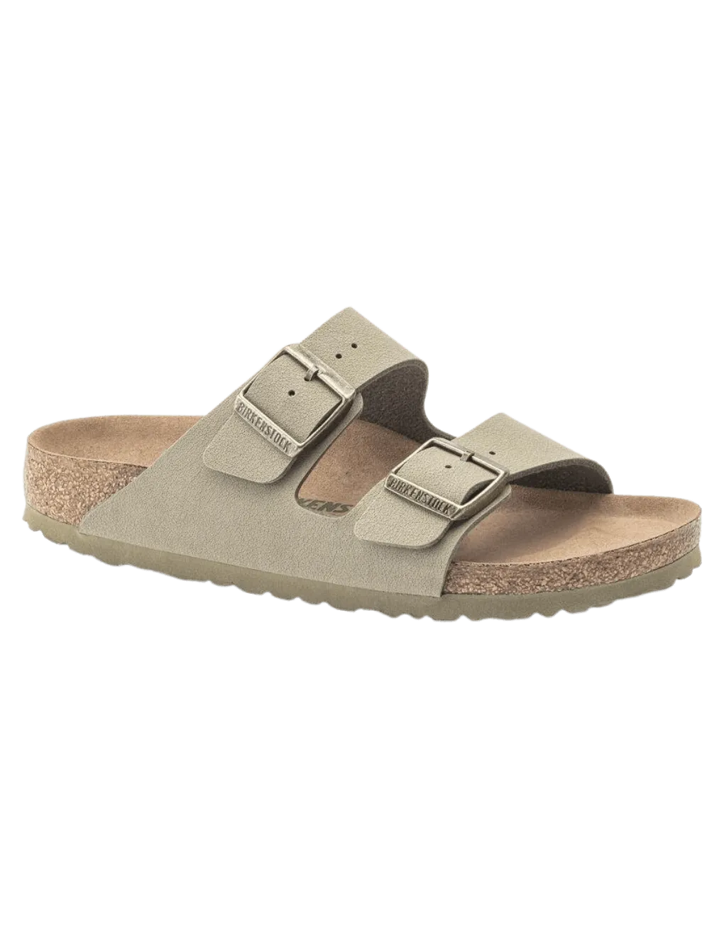 Birkenstock Arizona Vegan Birko-Flor Nubuck Khaki - ECRU
