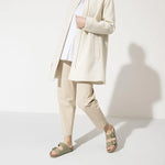 Birkenstock Arizona Vegan Birko-Flor Nubuck Khaki - ECRU