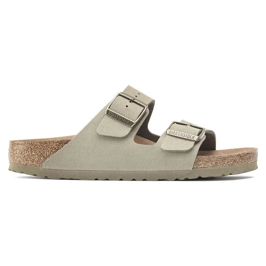 Birkenstock Arizona Vegan Birko-Flor Nubuck Khaki - ECRU