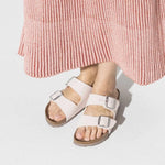 Birkenstock Arizona Versión vegana Birko-Flor Nubuck Light Rose - ECRU