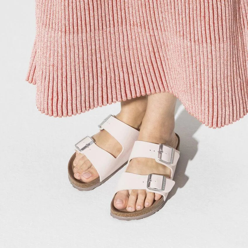 Birkenstock Arizona Versión vegana Birko-Flor Nubuck Light Rose - ECRU