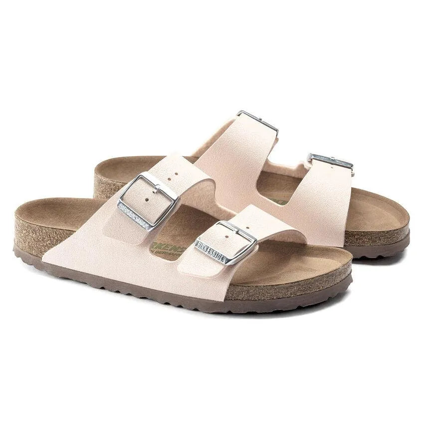 Birkenstock Arizona Versión vegana Birko-Flor Nubuck Light Rose - ECRU