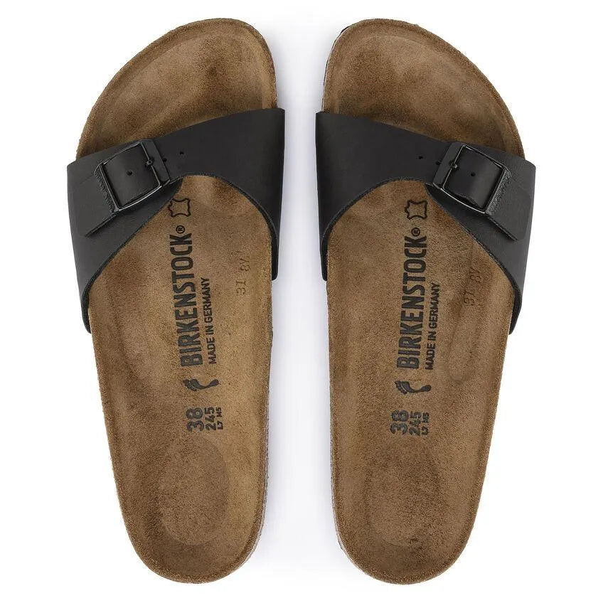 Birkenstock Madrid Birko-Flor Black - ECRU