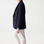 Blazer de paño liso - ECRU