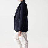 Blazer de paño liso - ECRU