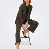 Blazer Geggo Chocolate Brown - ECRU