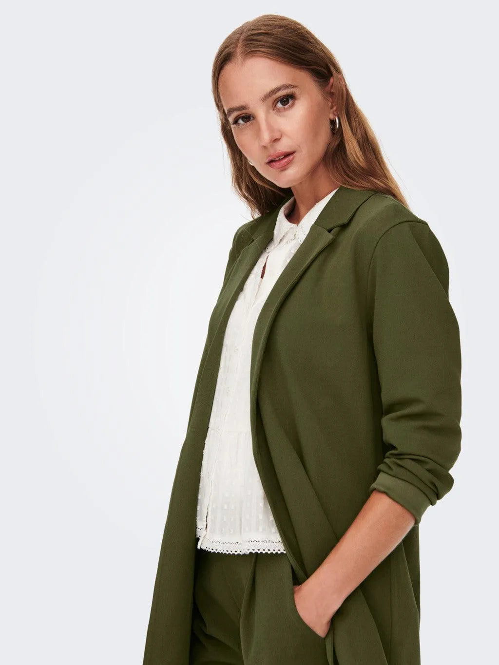 Blazer Geggo Dark Olive - ECRU