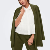 Blazer Geggo Dark Olive - ECRU