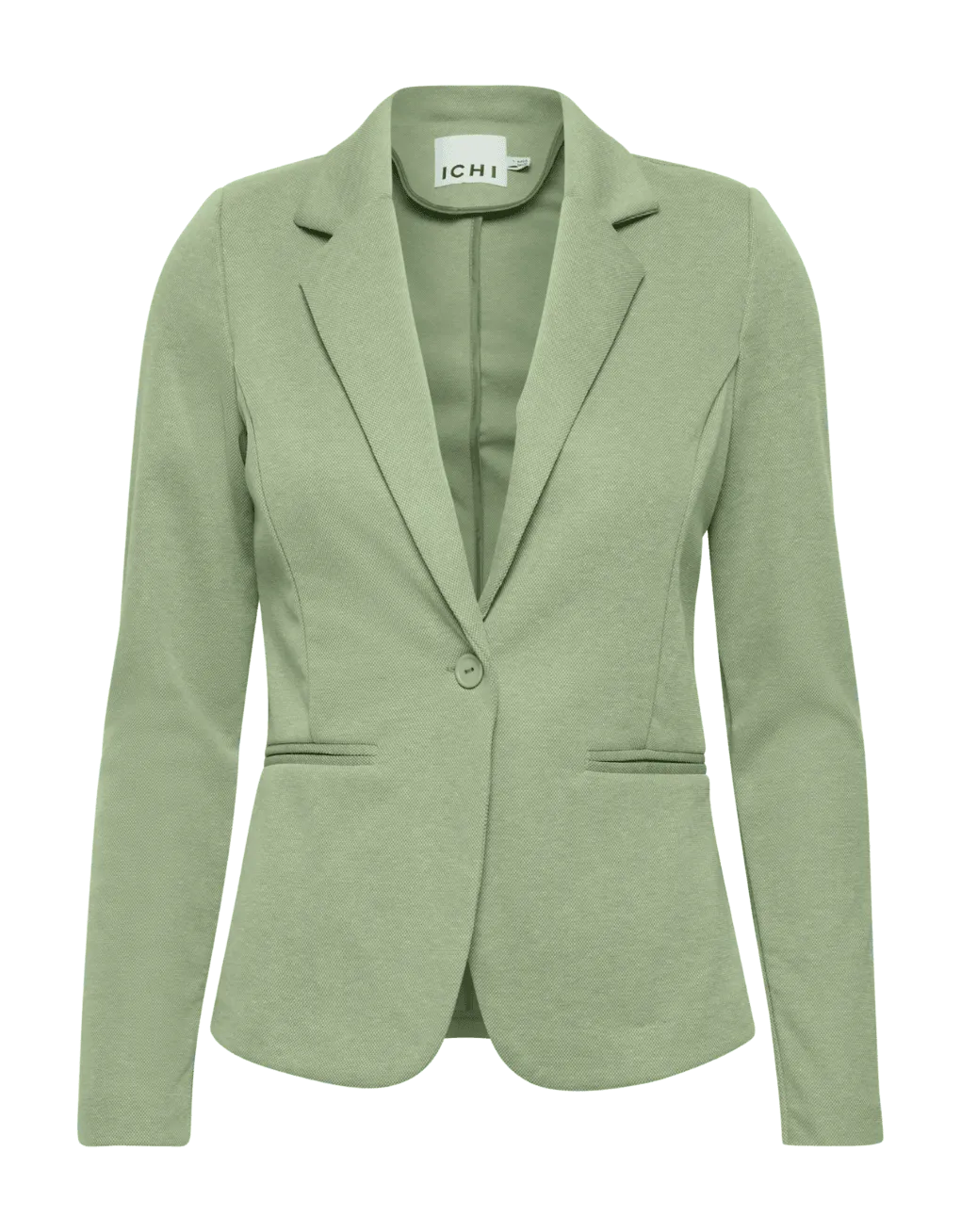 Blazer ICHI Kate Piqué Willow Bough - ECRU