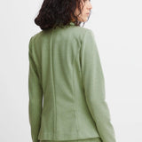 Blazer ICHI Kate Piqué Willow Bough - ECRU