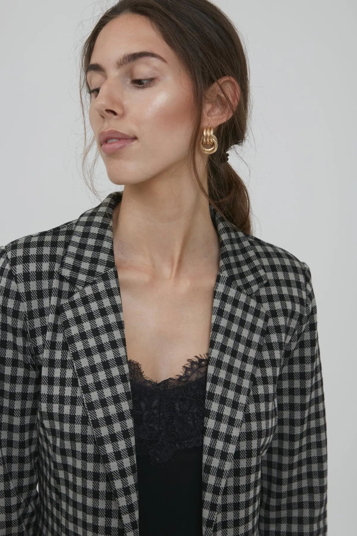 Blazer Kate Checky - ECRU