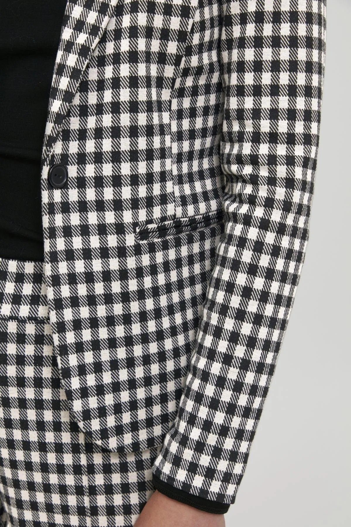 Blazer Kate Checky - ECRU