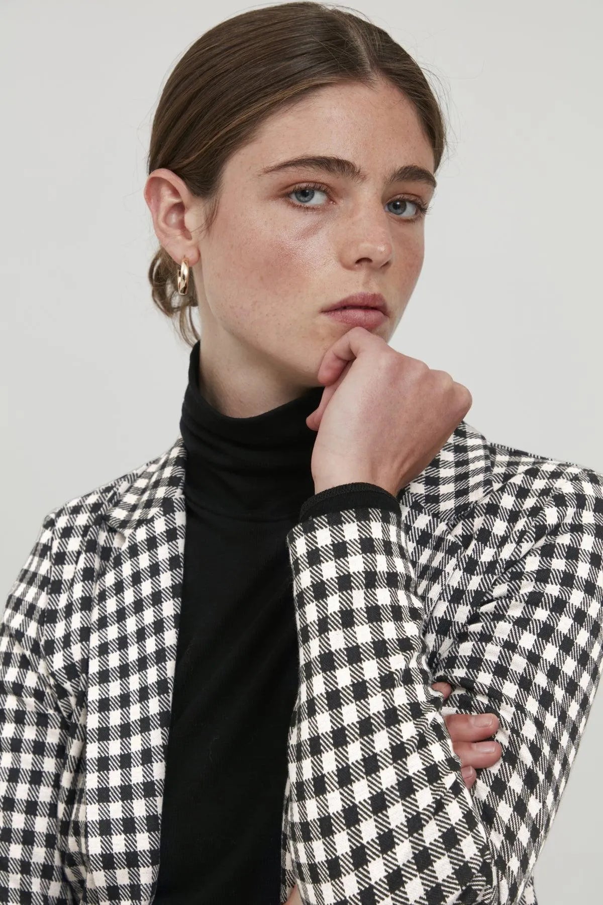 Blazer Kate Checky - ECRU