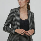 Blazer Kate Checky - ECRU