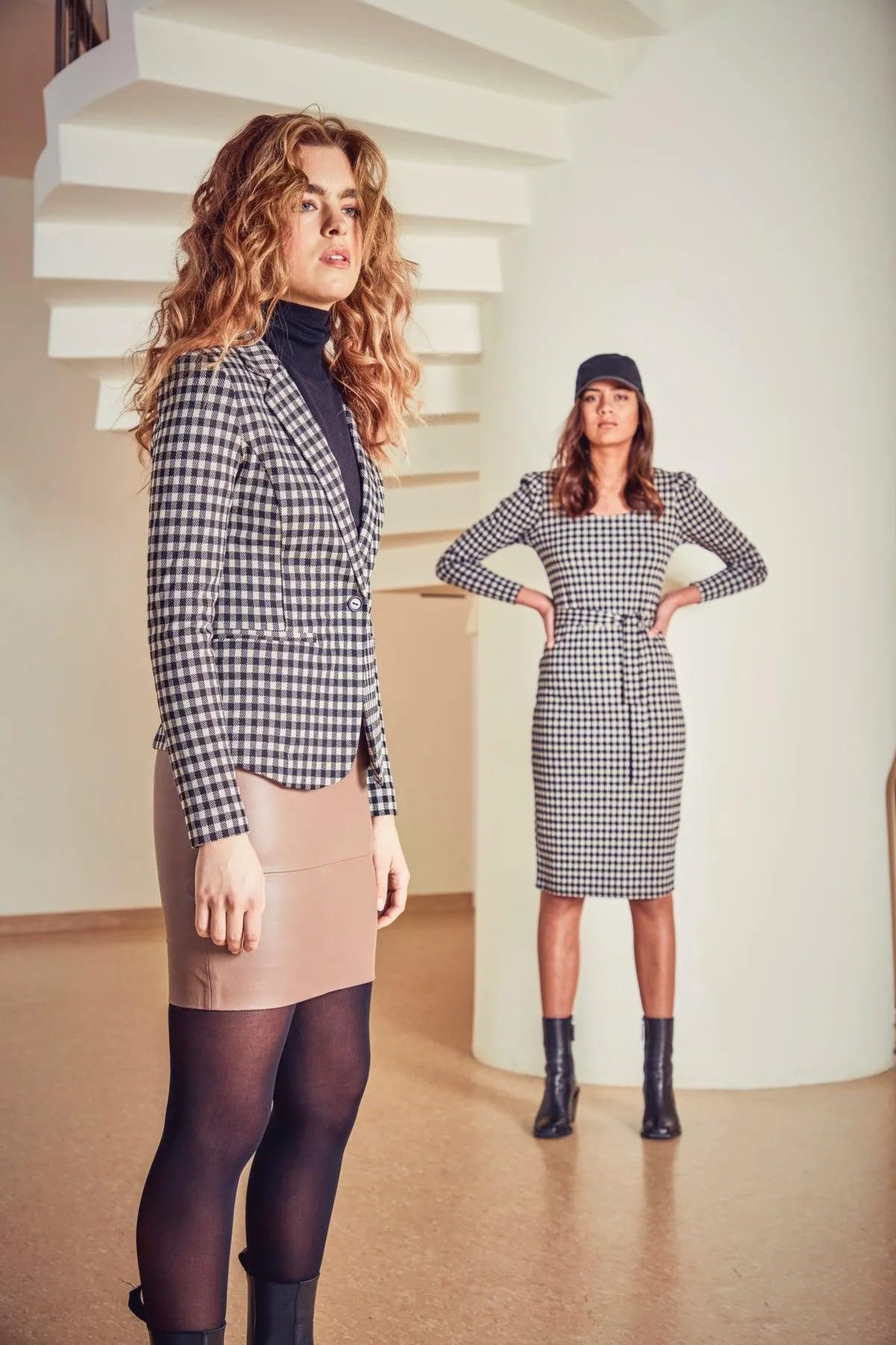 Blazer Kate Checky - ECRU