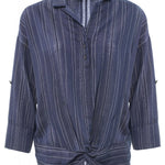 BLUSA CON DETALLE DE BOTONES - ECRU