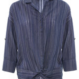 BLUSA CON DETALLE DE BOTONES - ECRU