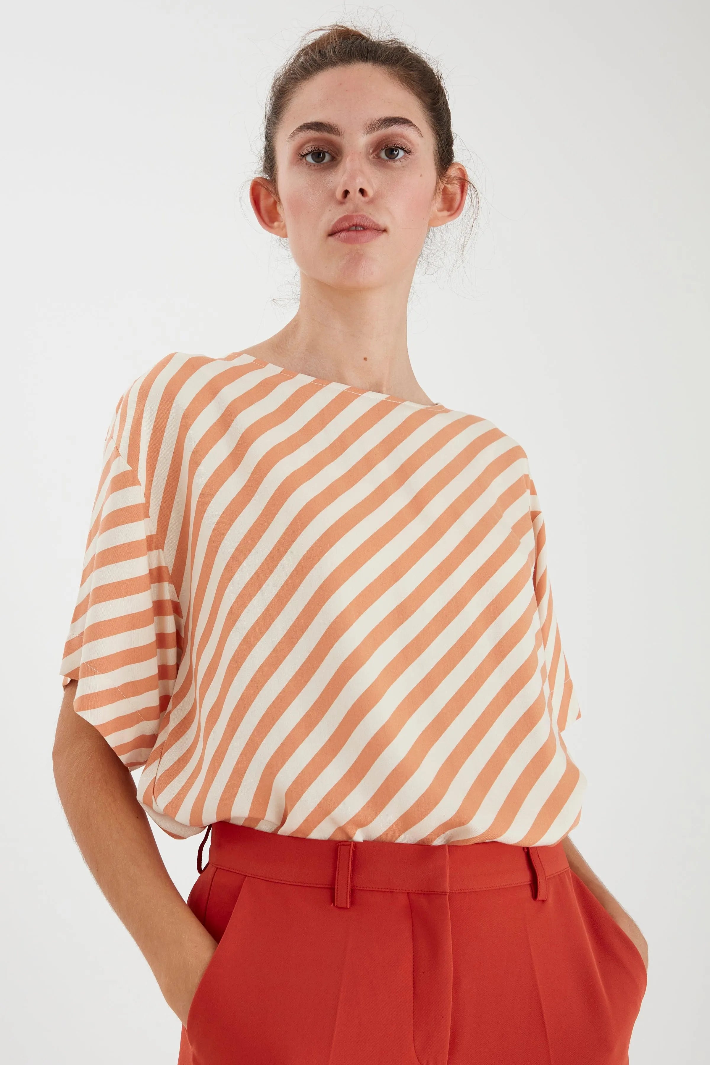 Blusa Manga Corta Imara - ECRU