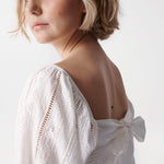 Blusa Salsa Jeans de Mujer con Bordado - ECRU