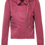 Blusón Biker Efecto Gamuza - ECRU