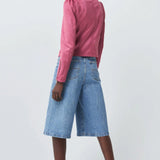 Blusón Biker Efecto Gamuza - ECRU