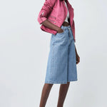 Blusón Biker Efecto Gamuza - ECRU