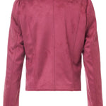 Blusón Biker Efecto Gamuza - ECRU