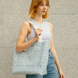 Bolso Lefrik Strate Reversible Flowers - ECRU