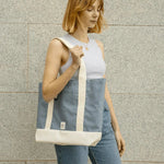 Bolso Lefrik Strate Reversible Flowers - ECRU