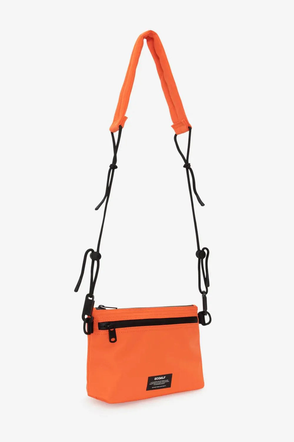 Bolso Lupita Double Zipper Orange - ECRU