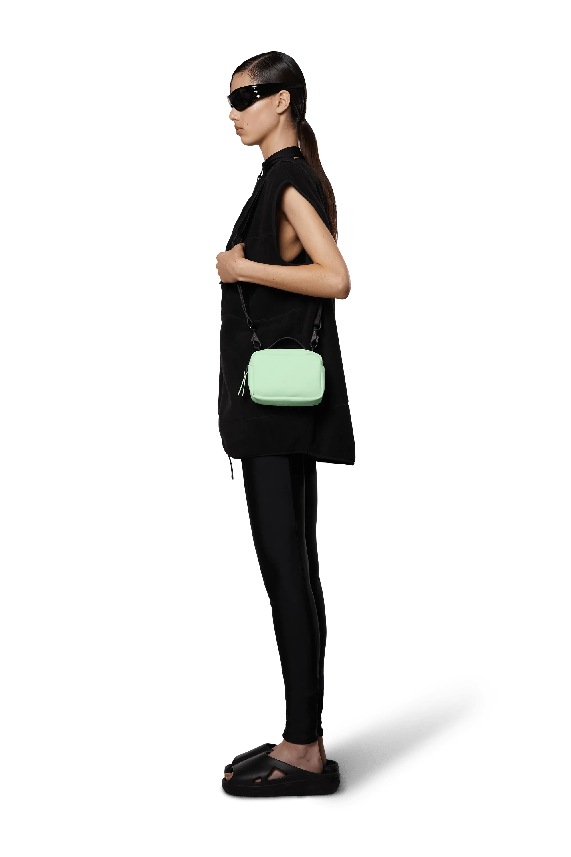 Bolso Rains Box Micro Mineral - ECRU