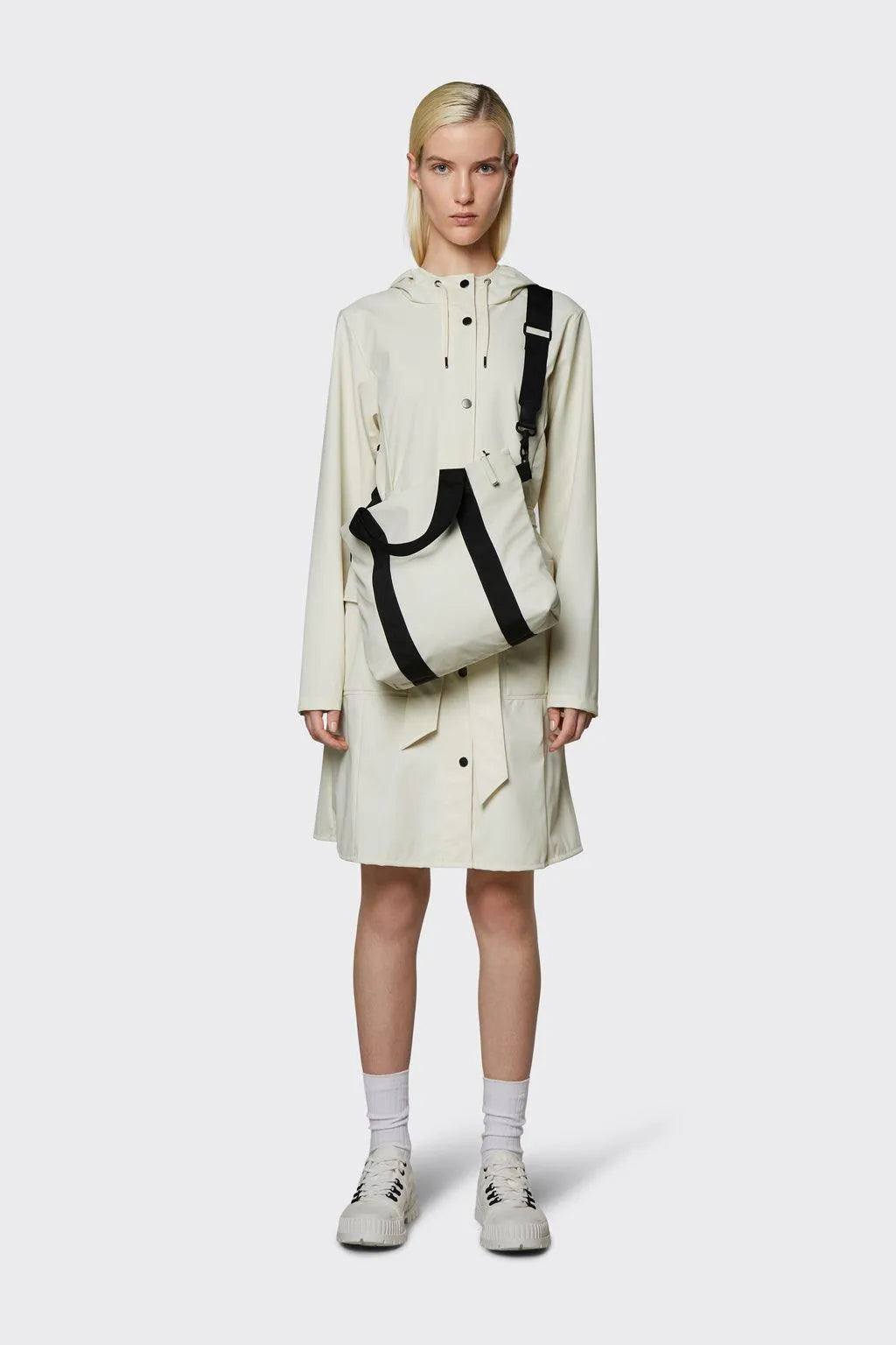 Bolso Tote Bag Mini Fossil - ECRU