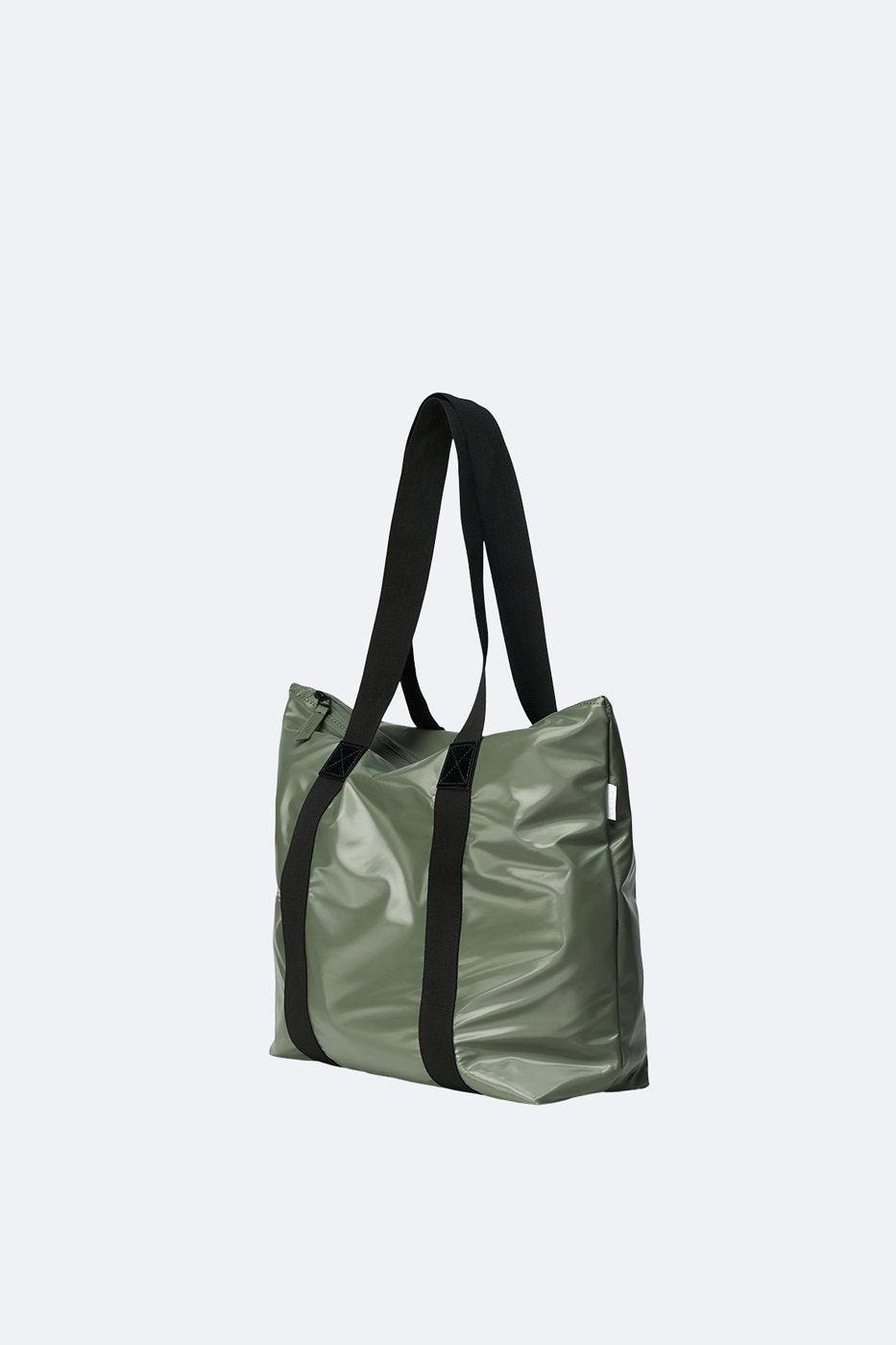 Bolso Tote Bag Rush Shinny Olive - ECRU