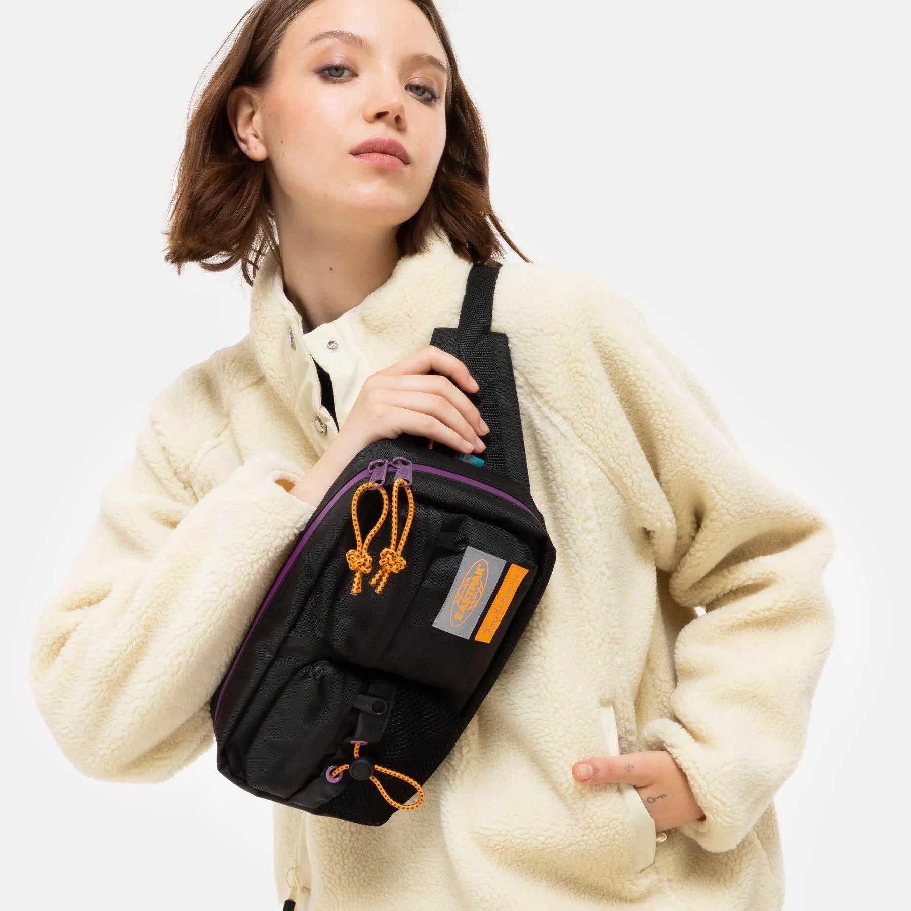 Bumbag Double Deus Ex Machina Black - ECRU