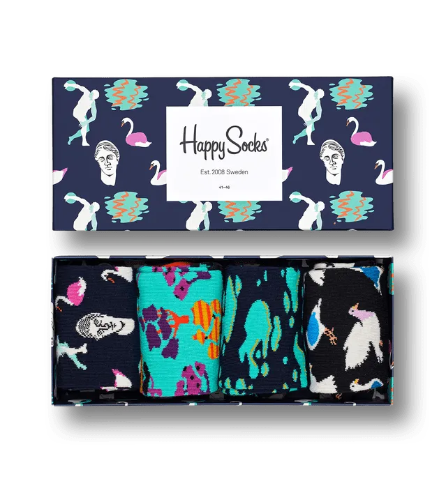 Caja de Regalo 4 Calcetines Day In the Park - ECRU