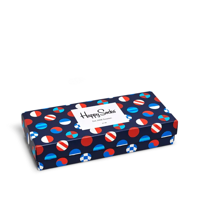 Caja de Regalo 4 Calcetines Navy - ECRU