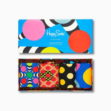 Caja de regalo de calcetines Classic Dots, paquete de 4 - ECRU