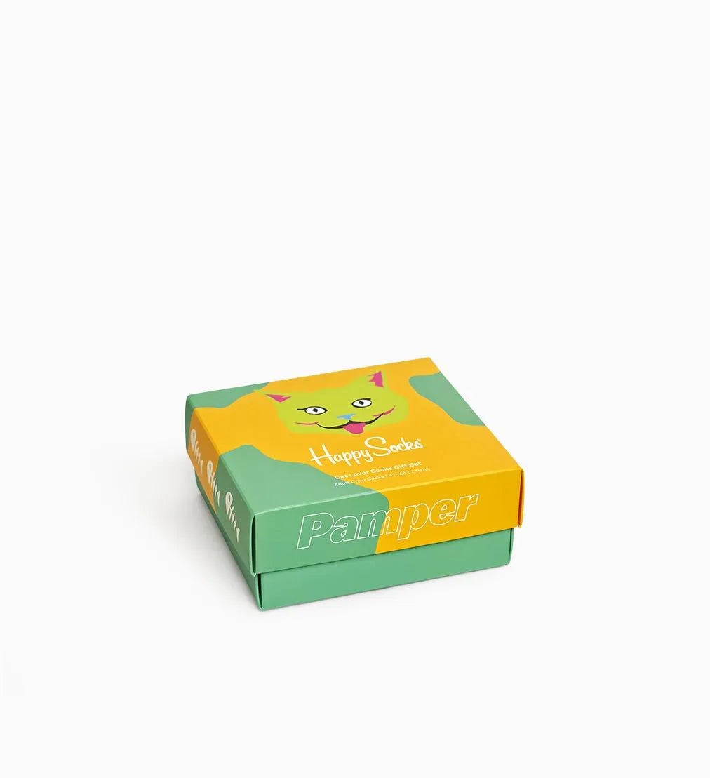 Caja de regalo Pack de 2 calcetines Cat Lover - ECRU