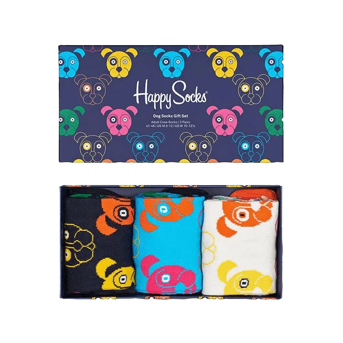 Caja Regalo 3 Calcetines Dog - ECRU