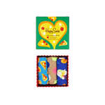 Caja regalo3 Calcetines Pizza Love - ECRU