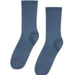 Calcetín Colorful Standard Clásico Orgánico Mujer Petrol Blue - ECRU