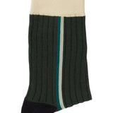 Calcetines Abelone Kombu Green - ECRU