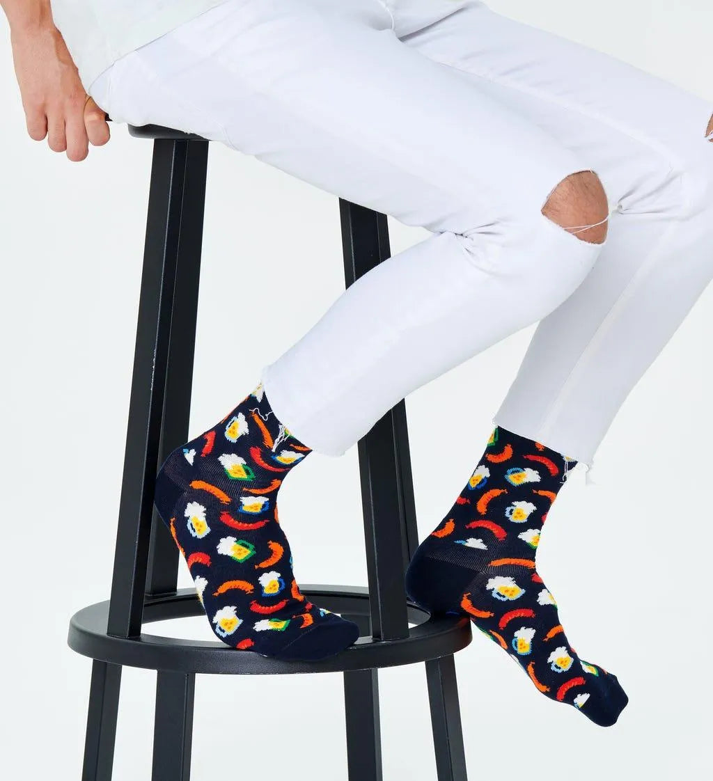 Calcetines Beer And Sausage - ECRU