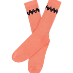 Calcetines Charlie Brown Peach Black - ECRU